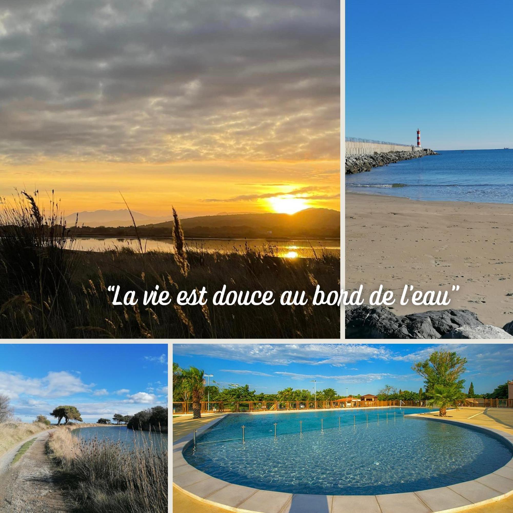 Entre Mer Et Roseaux - Piscine - Proche Centre Et Mer - Petfriendly Port-la-Nouvelle Rom bilde